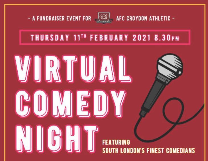 AFC Croydon Athletic welcome Soccer AM star for comedy fundraiser