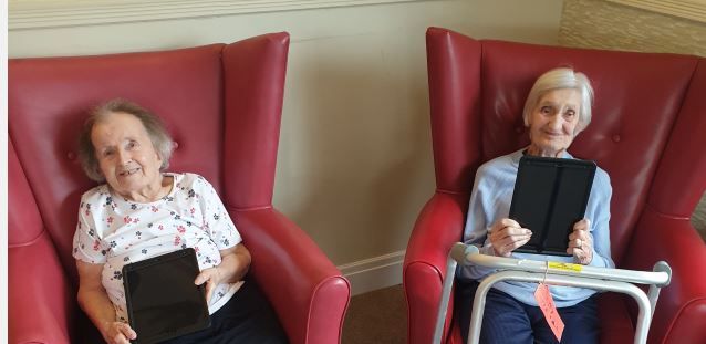 Computer tablets keep Bolton care home residents in touch