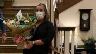 Staff member recognised for 10 years of service at Stockport care home