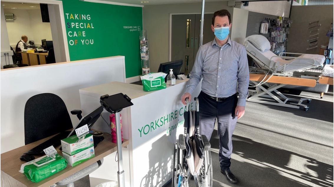 Harrogate firm offers free wheelchairs to help people with Covid jab