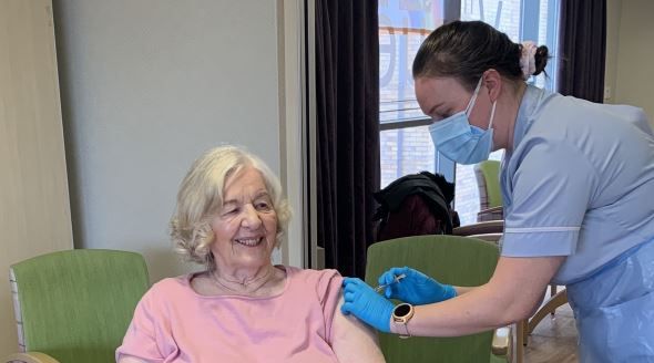 Vaccinations rolled out at Wigan care village