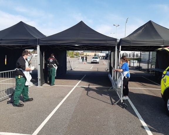 Police appeal after reported burglary at Covid testing centre