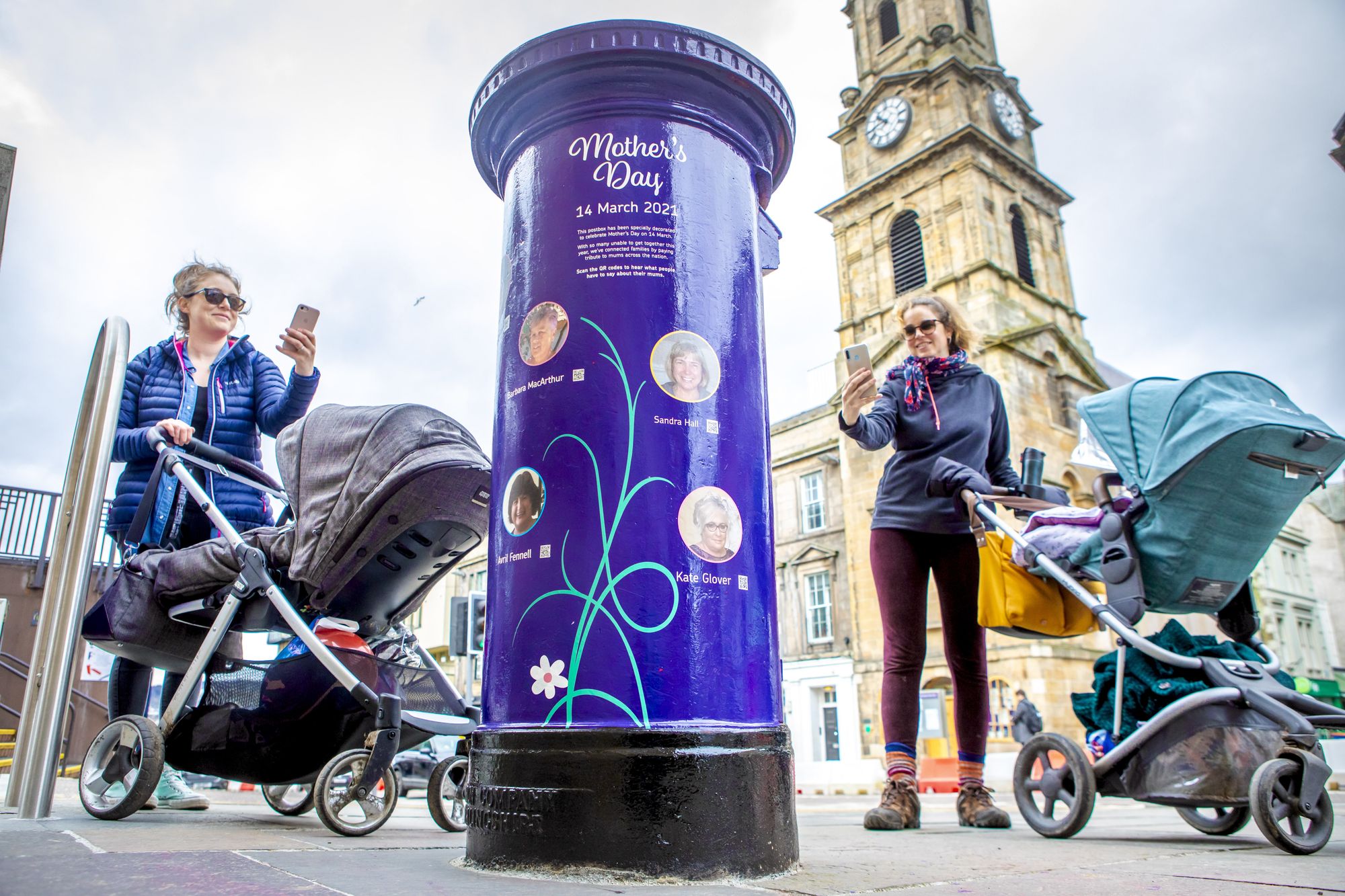 Purple-painted postboxes to mark 'different' Mother's Day