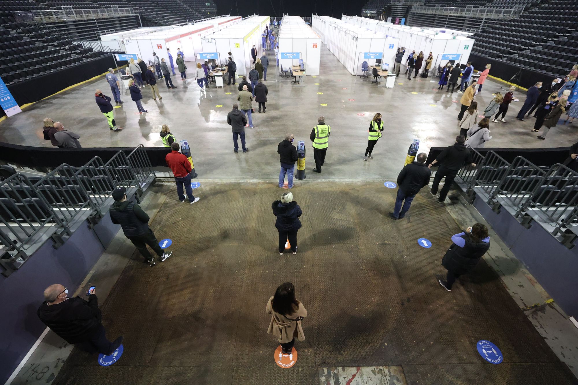 Belfast’s SSE Arena opens as mass vaccination centre