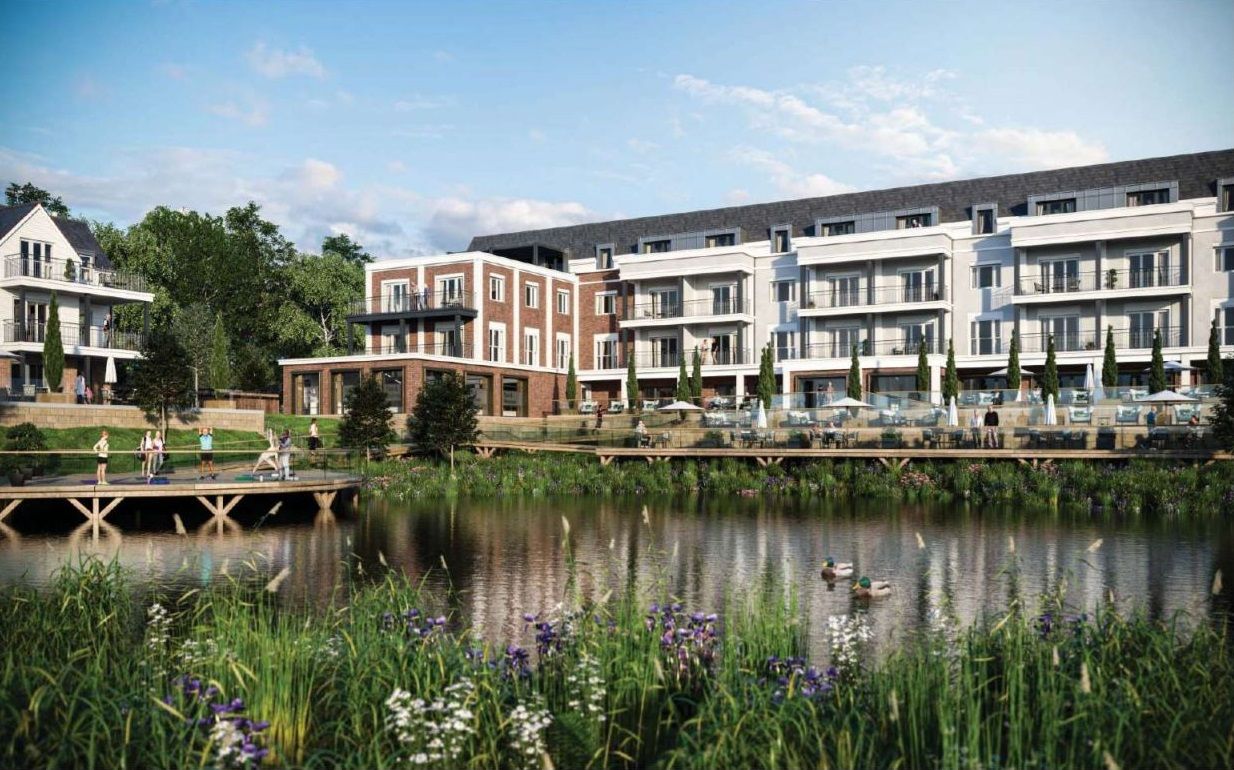 Tunbridge Wells retirement village plan with spa, cafe, shop, hair
