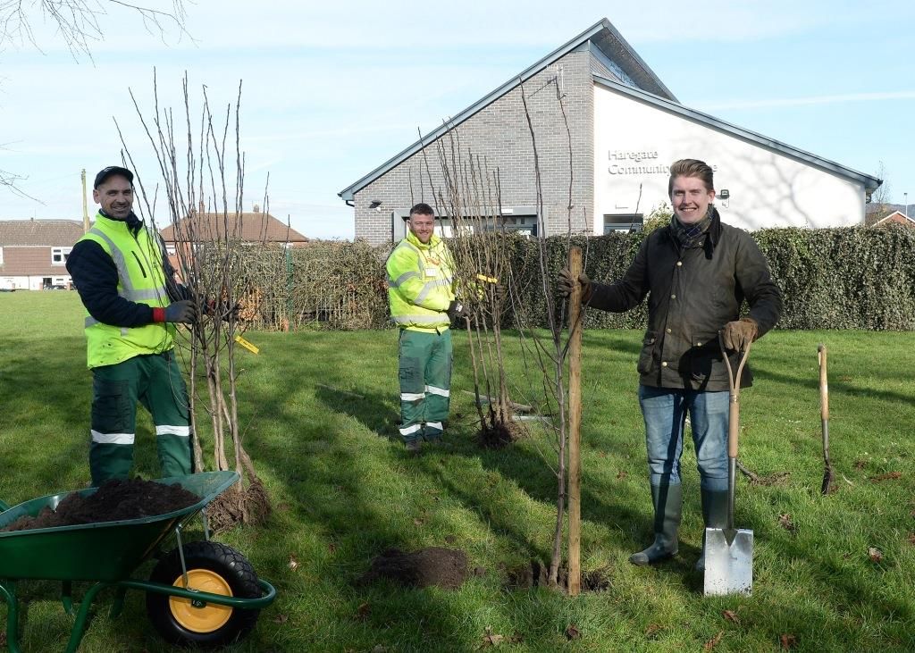 First community orchards are planted in Leek