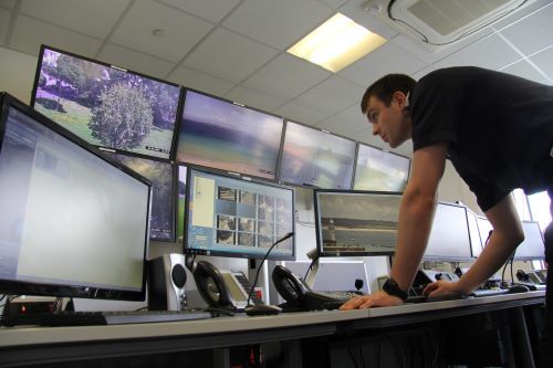 New 360 degree CCTV cameras installed at Moorfield Car Park in Truro to fight anti-social behaviour