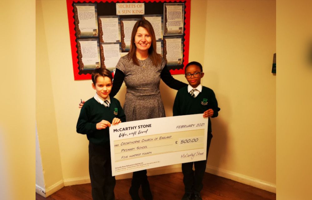 Crowthorne school receives £500 donation towards developing quiet zone