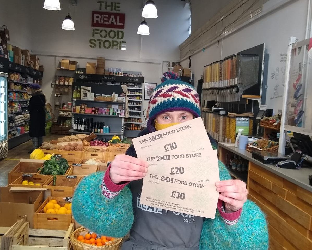 The Real Food Store partners with Exeter Foodbank