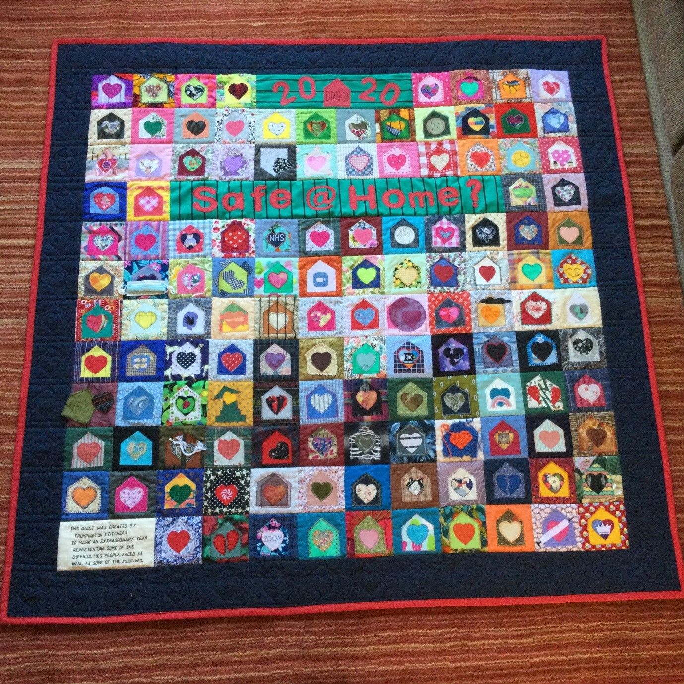 Trumpington stitchers create quilt to mark lockdown anniversary
