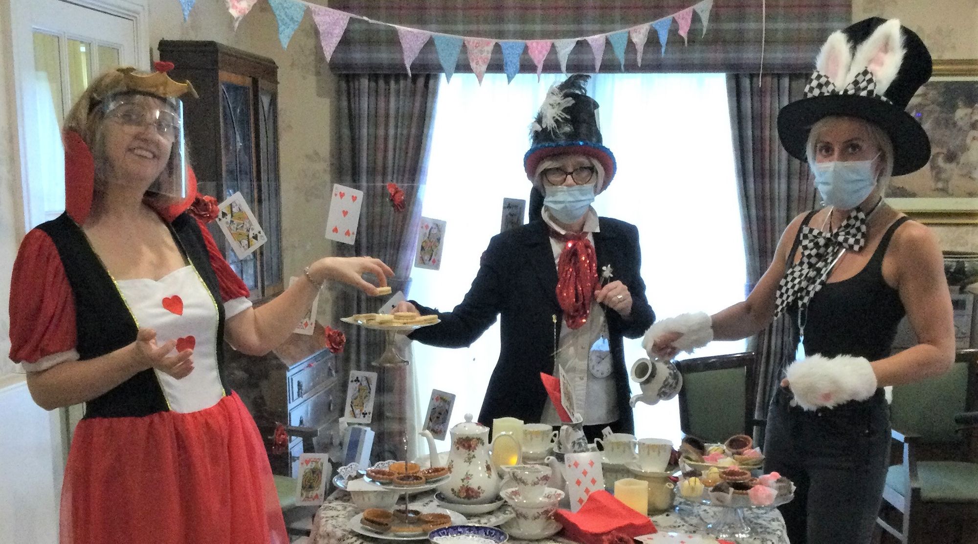 Oadby care residents celebrate World Book Day with 'Mad Hatter's tea party'