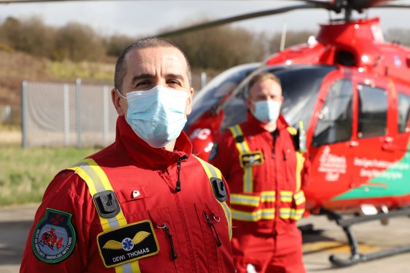 Special badges designed by Tregaron jewellers gifted to Wales Air Ambulance