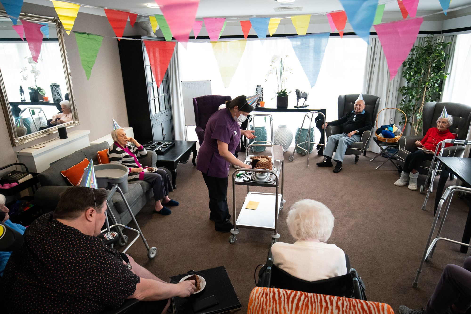 Covid-related care home deaths fell by over three quarters in a month