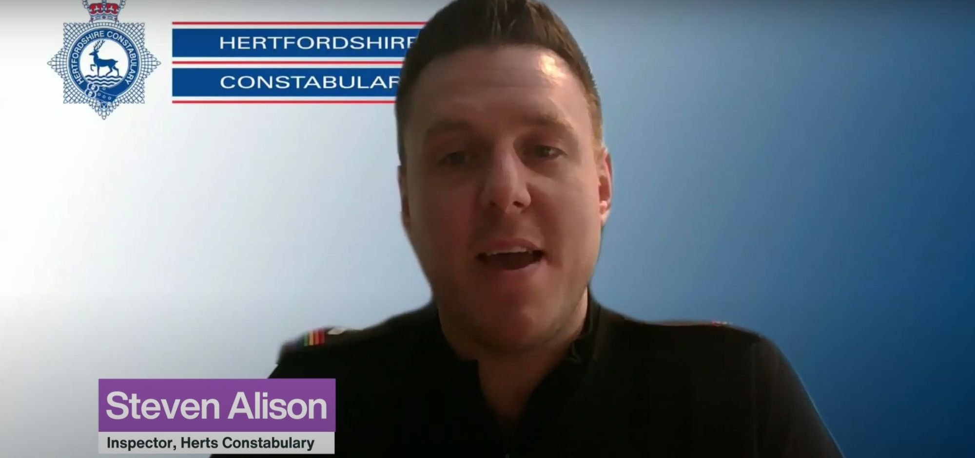 Hertfordshire Police Inspector supports University of Hertfordshire LGBT+ event