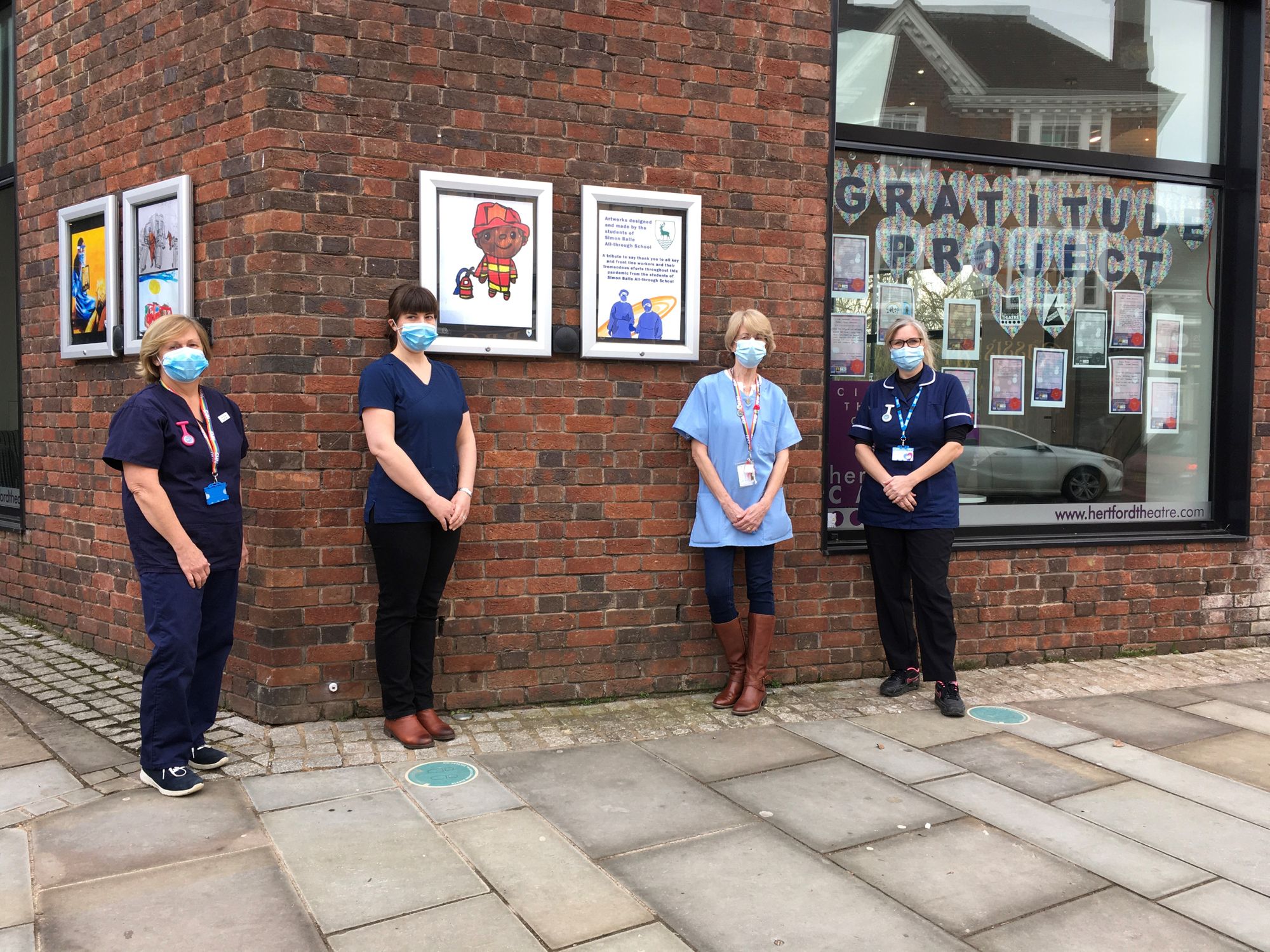 Sacrifices made by frontline NHS staff immortalised in art at Hertford Theatre by Simon Balle students