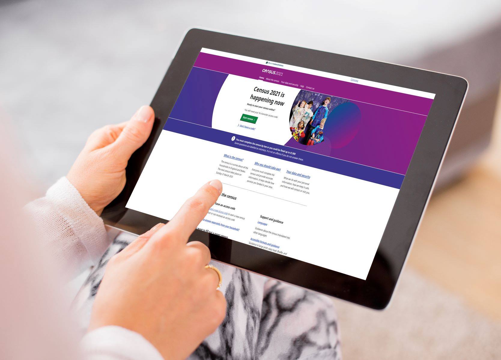 People living in Staffordshire Moorlands are encouraged to complete Census 2021