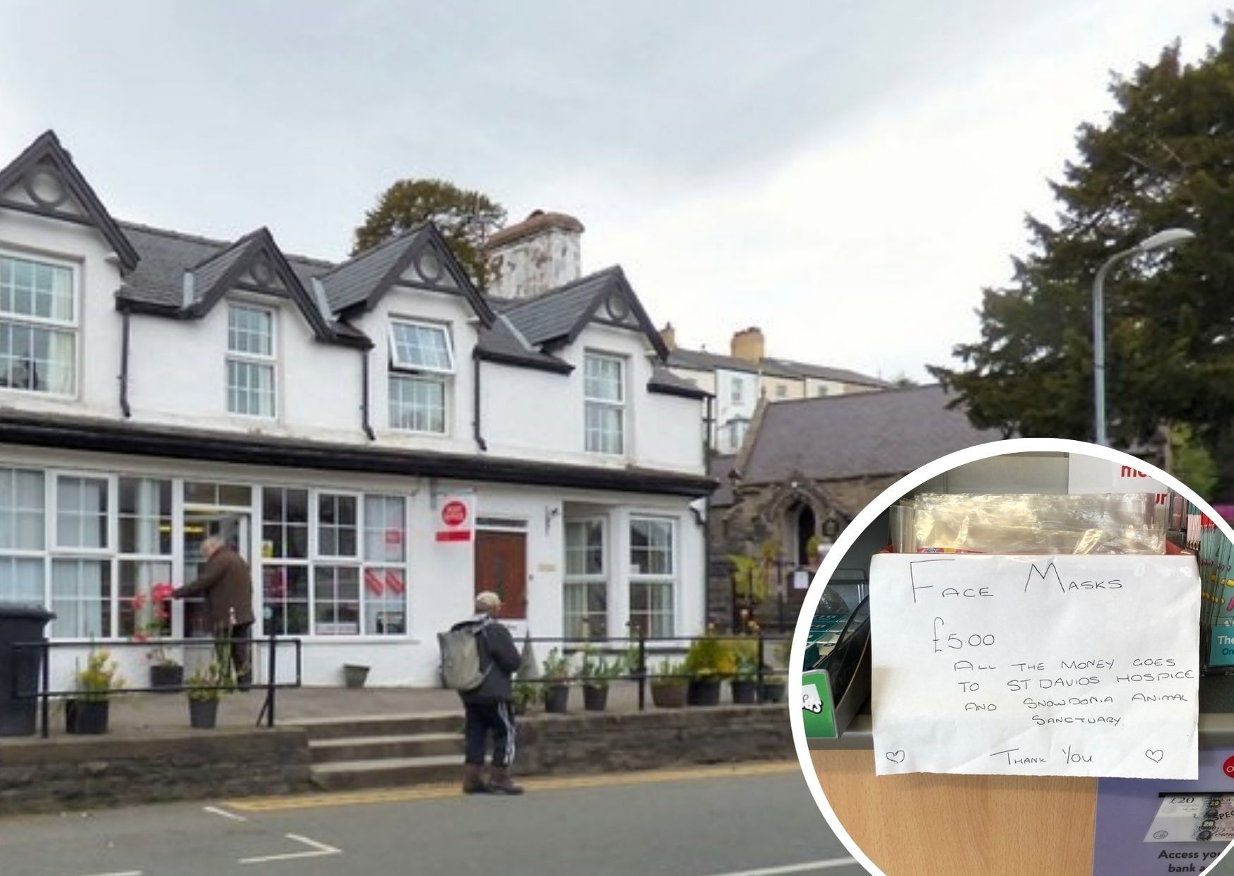 Trefriw Post Office raises funds for local hospice through handmade face mask sales