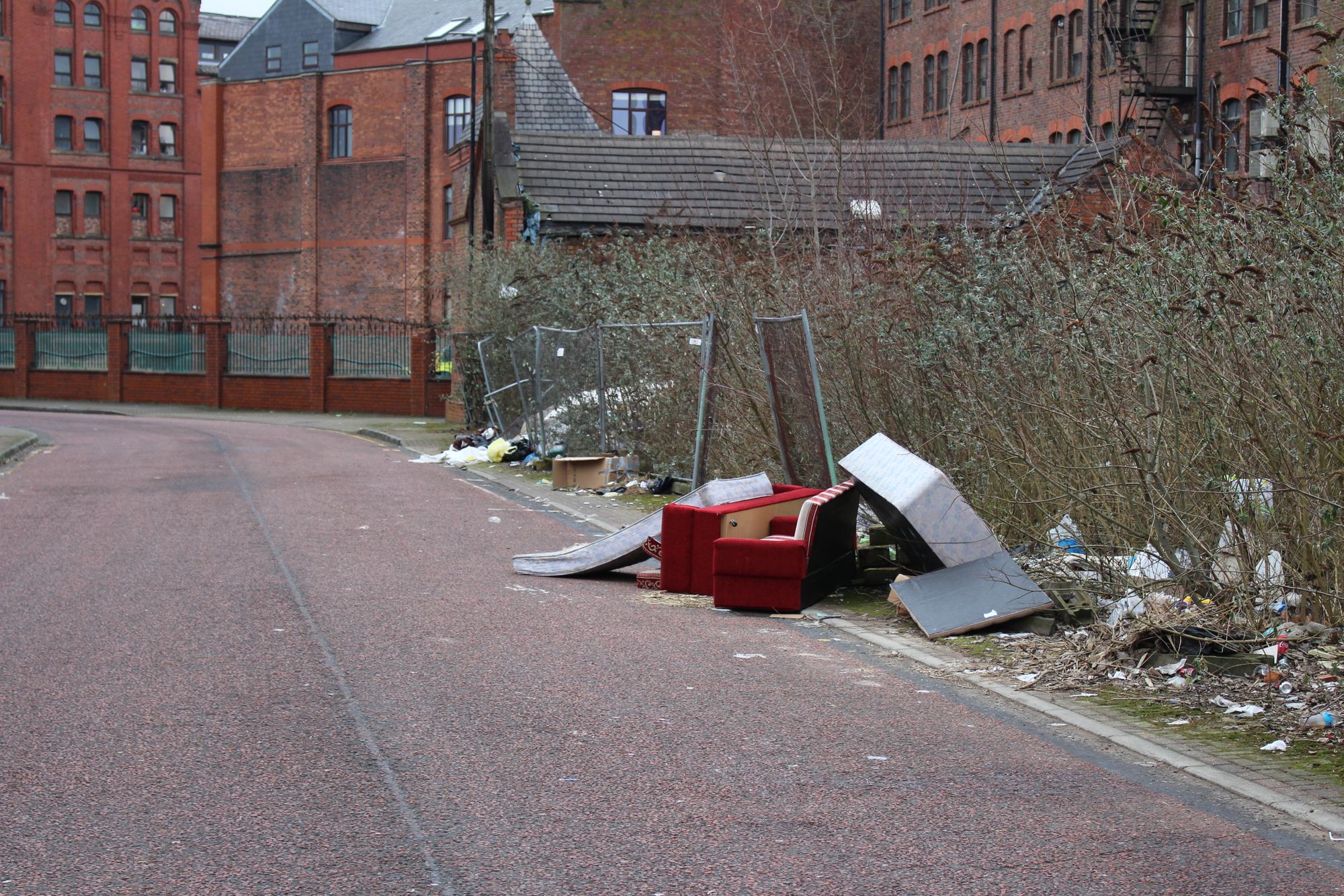 Church volunteers carry out clean-up of Old Trafford area