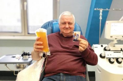 Tamworth Covid survivor receives special thanks after making his 14th plasma donation