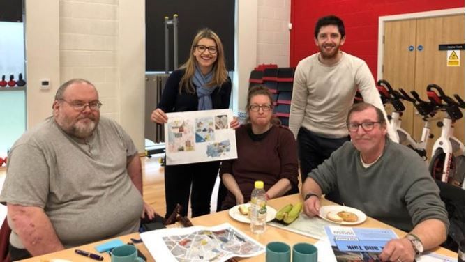 Illustrated maps of Brinnington created to get borough residents exploring