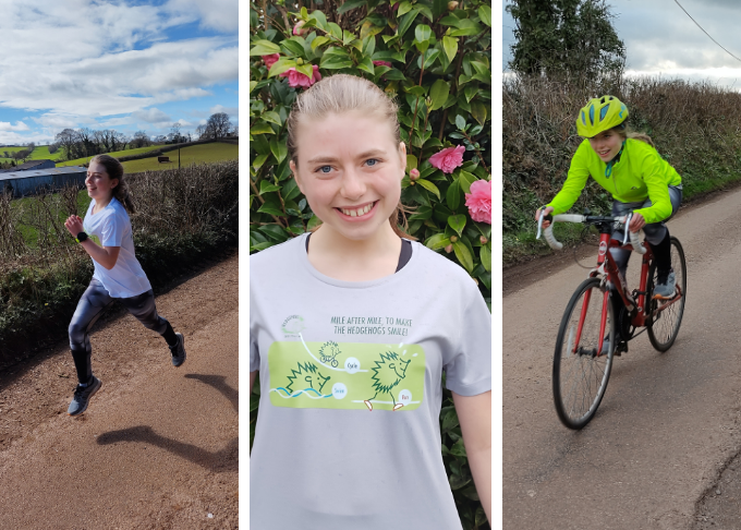 Torquay student Iona plans a 'triathlon' for hedgehog hospital