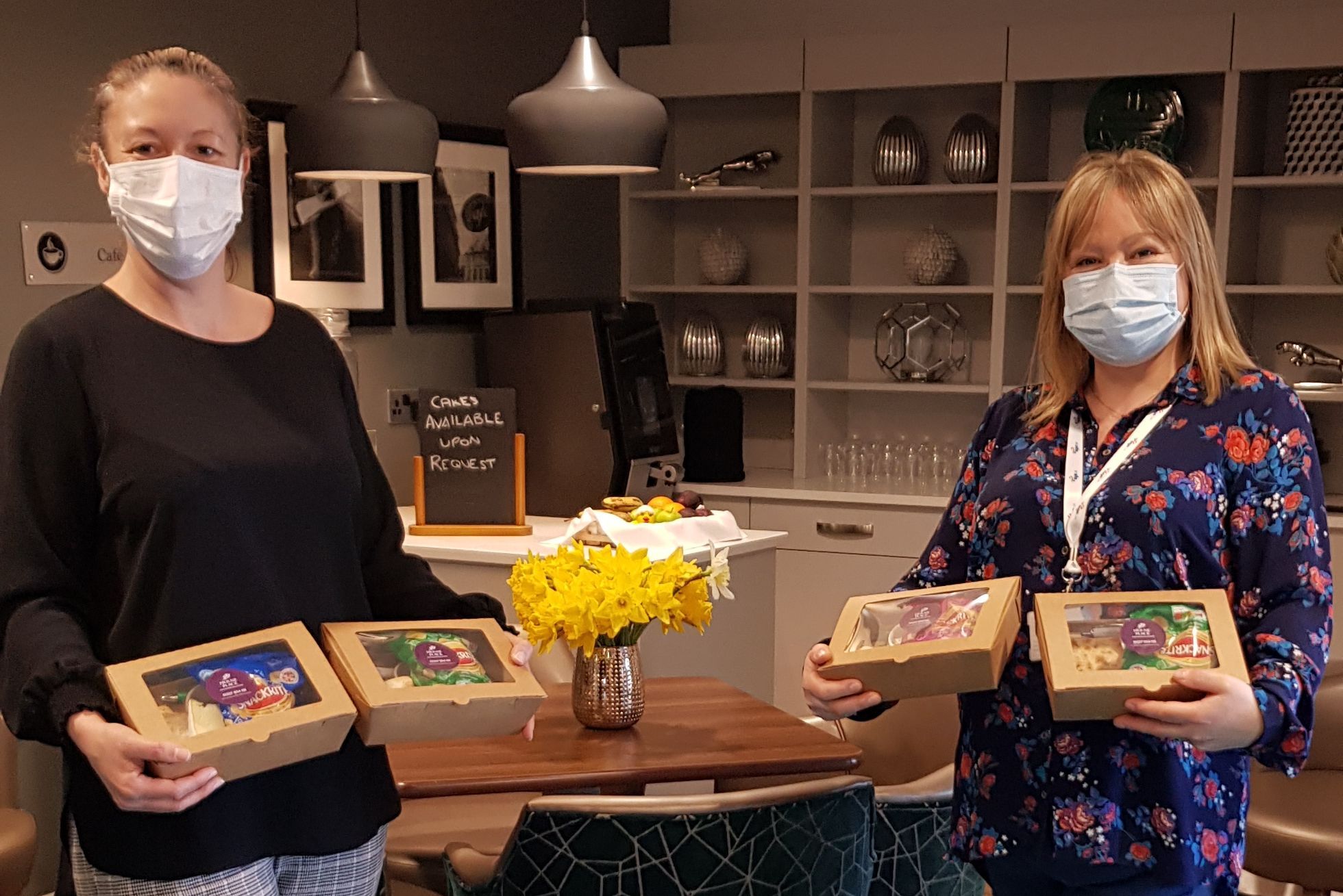 Cheese, biscuits and visitors at Herne Bay care home