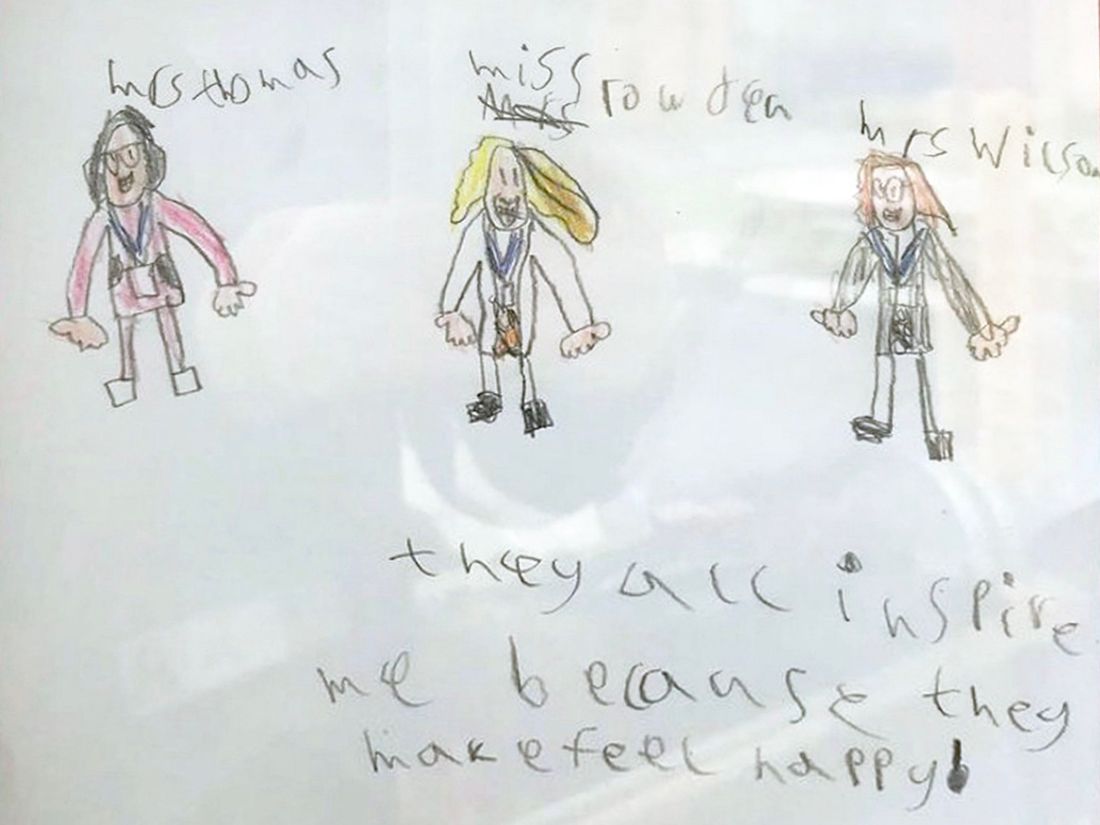 Thanet pupils draw pictures of women who have inspired them