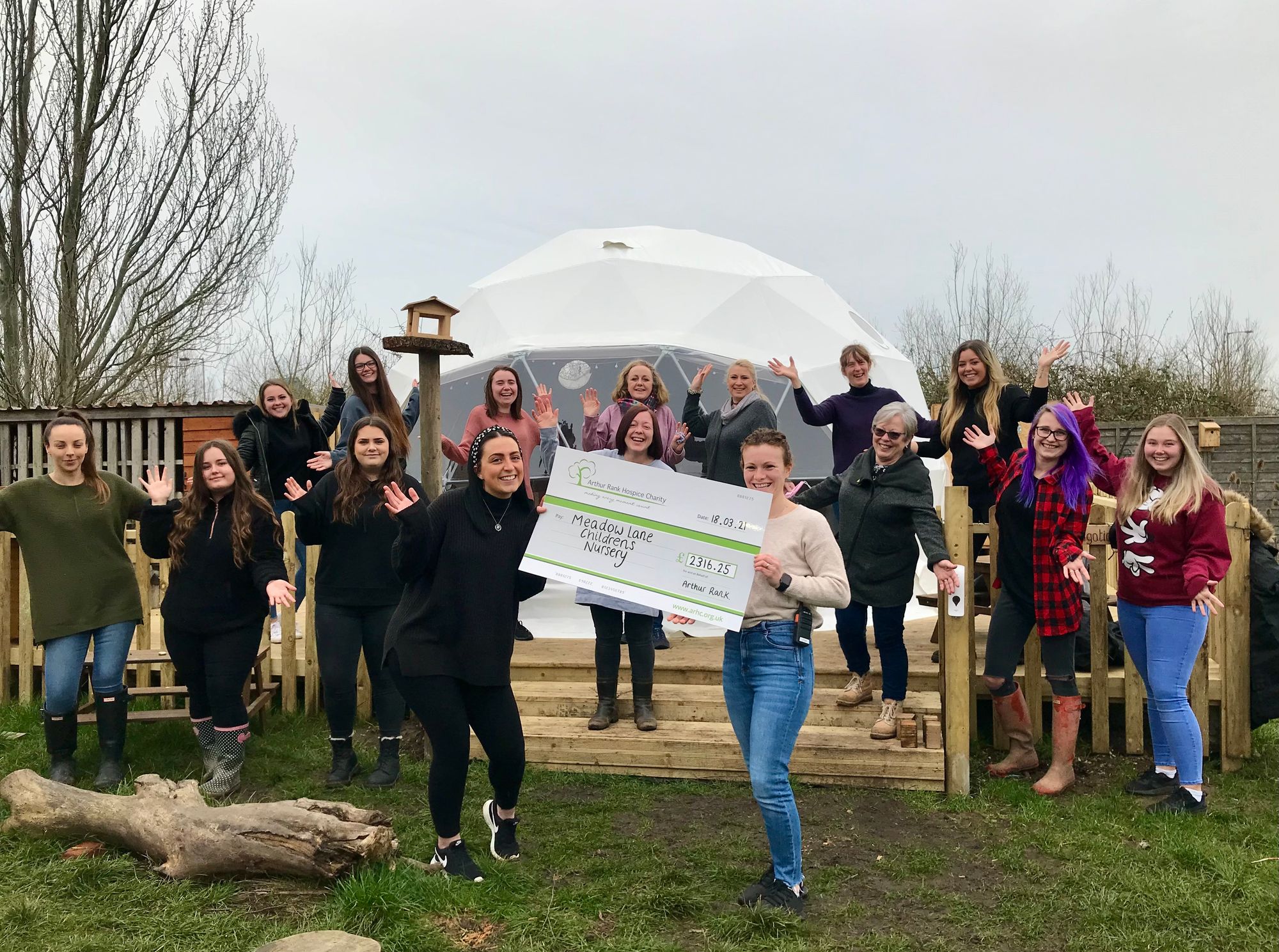 St Ives nursery take on one million steps for Arthur Rank Hospice Charity