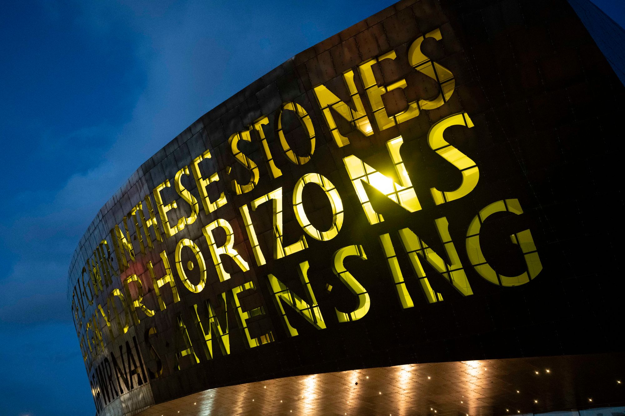 Day of reflection sees Cardiff and the Vale of Glamorgan landmarks light up yellow