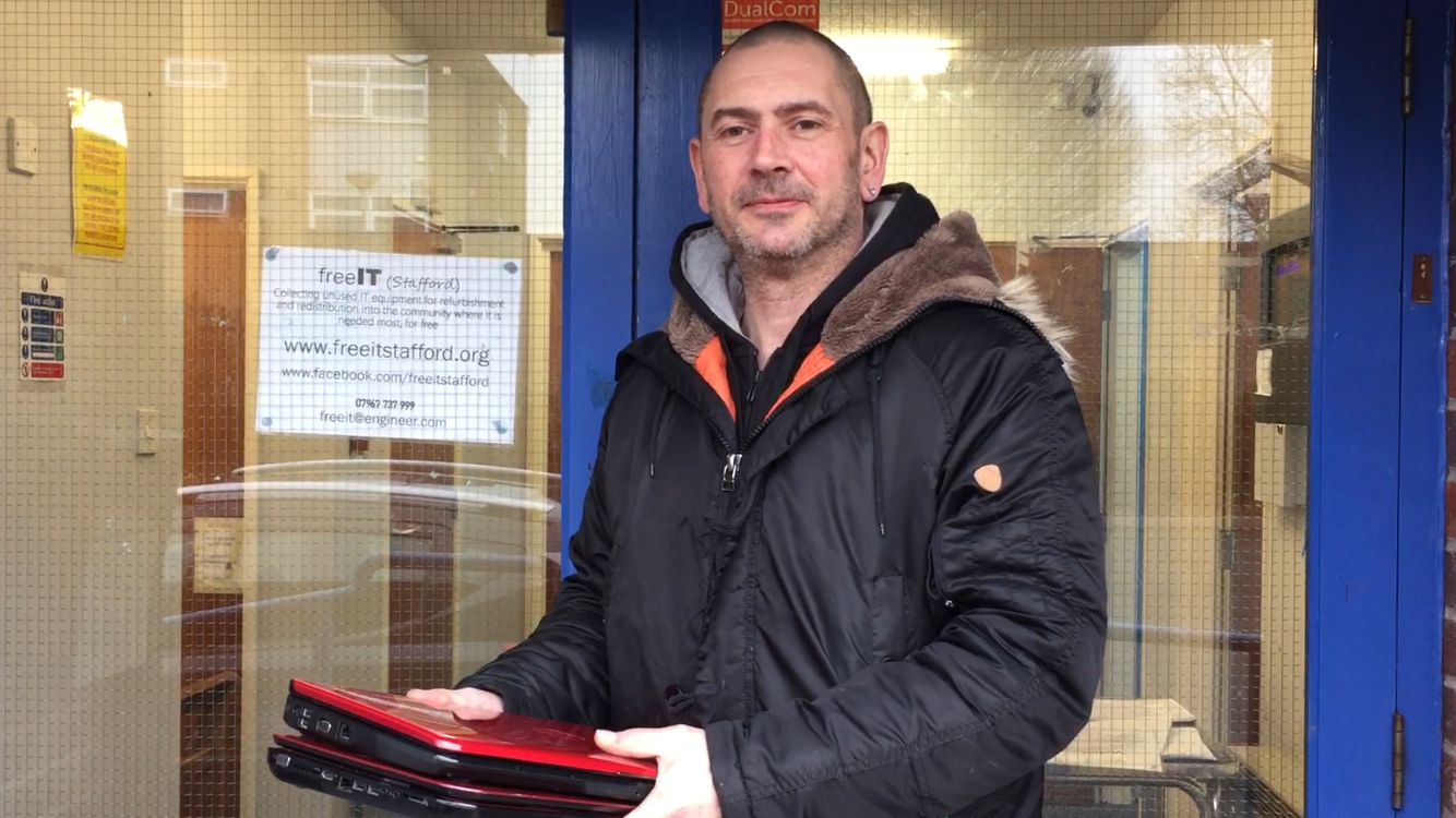 Stafford man refurbishes unused technology to give to those in need