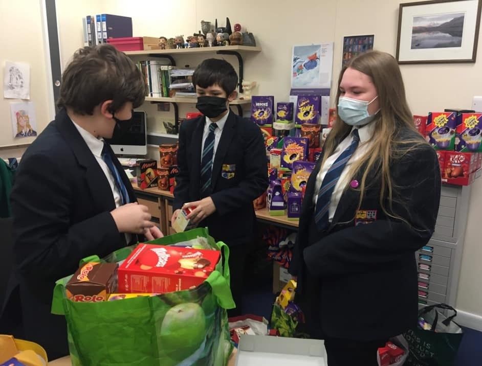 Haslingden High pupils donate hundreds of Easter eggs