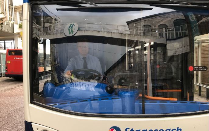 Bus boss back behind the wheel to drive Newton Abbot route