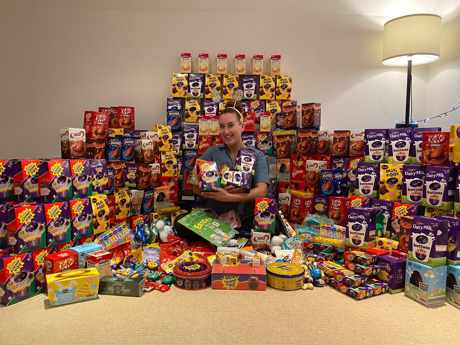 Nurse collects more than 300 easter eggs to support Stockport’s young carers