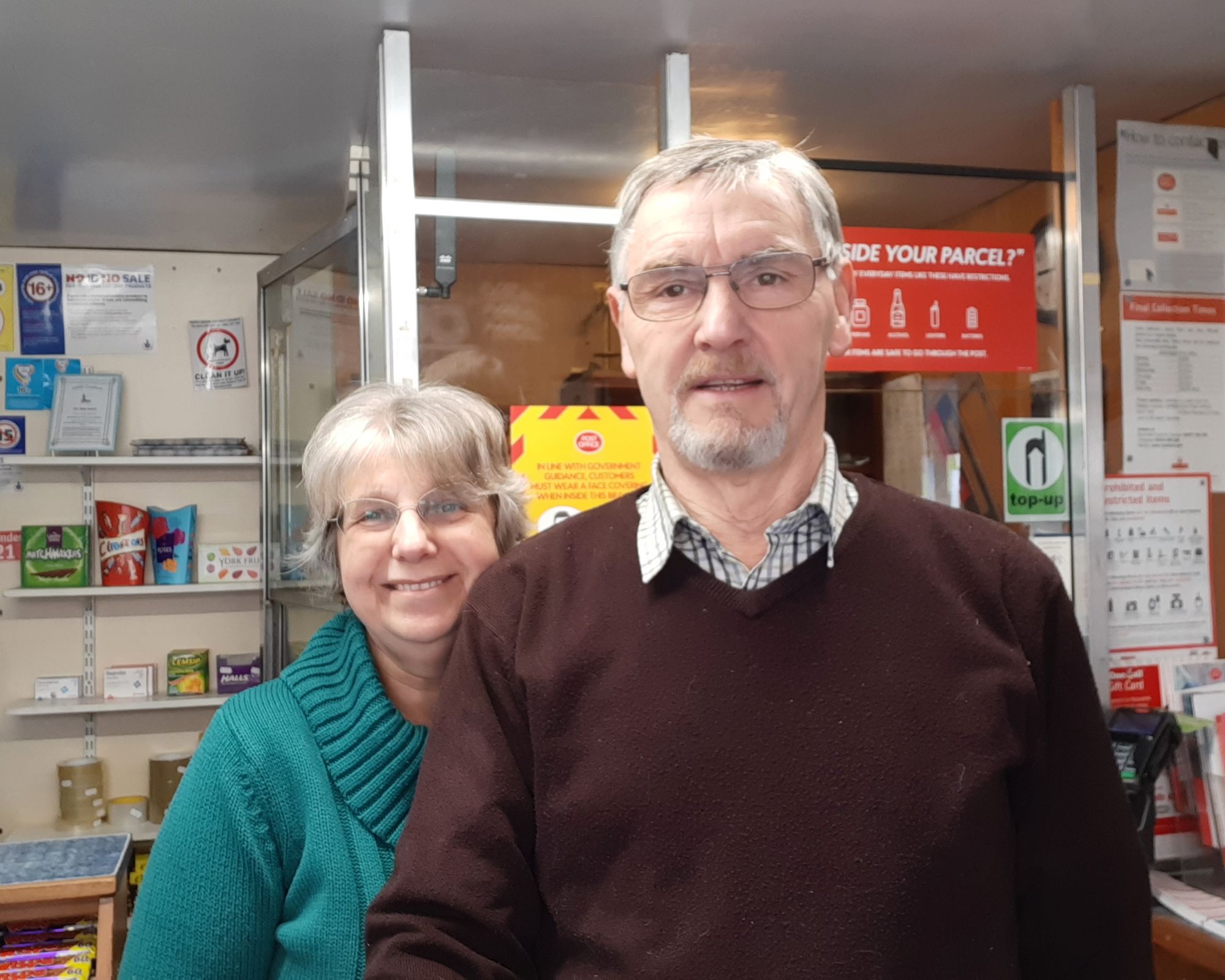 Chris and Jo retire from Atherington Post Office after nearly 20 years