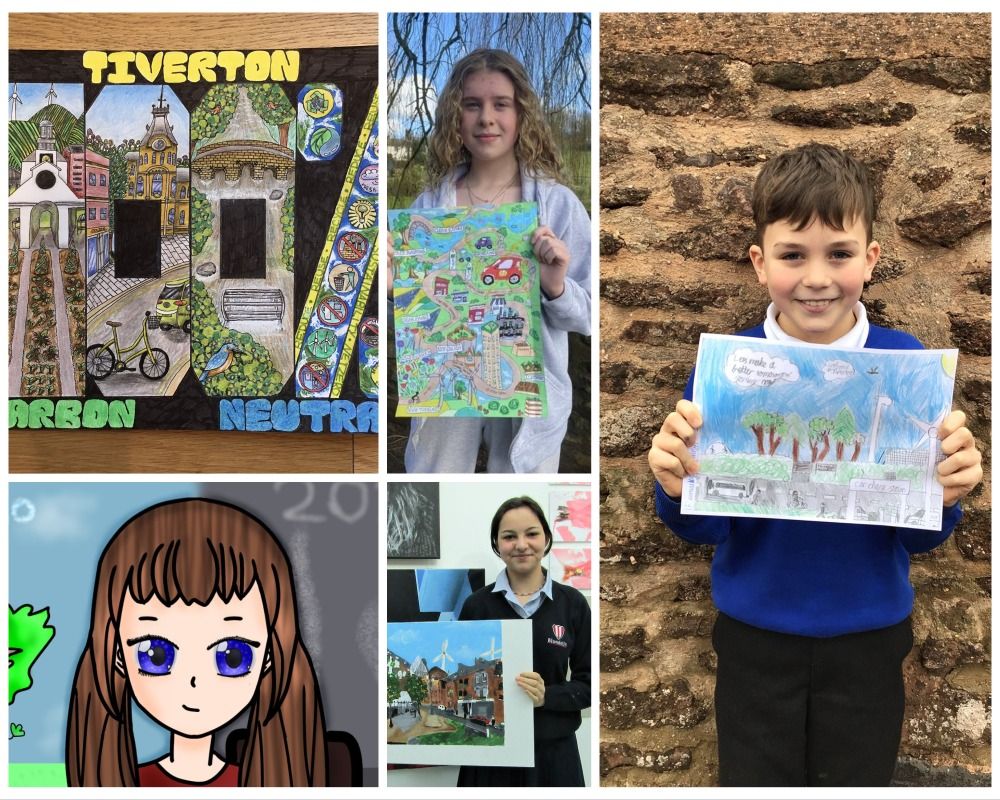 Young artists showcase their vision of a net zero Tiverton