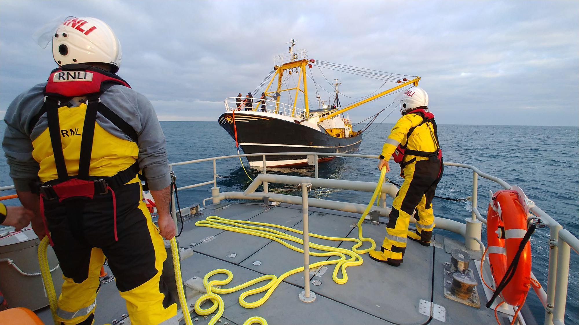 Stricken trawler rescued off Cornwall coast in 12-hour mission