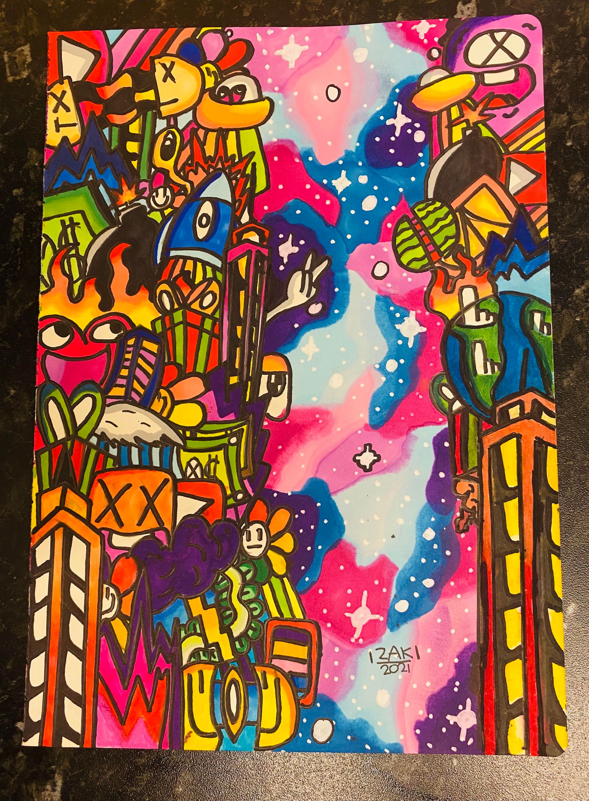 Camborne student's lockdown doodles shortlisted in PM’s half term art competition