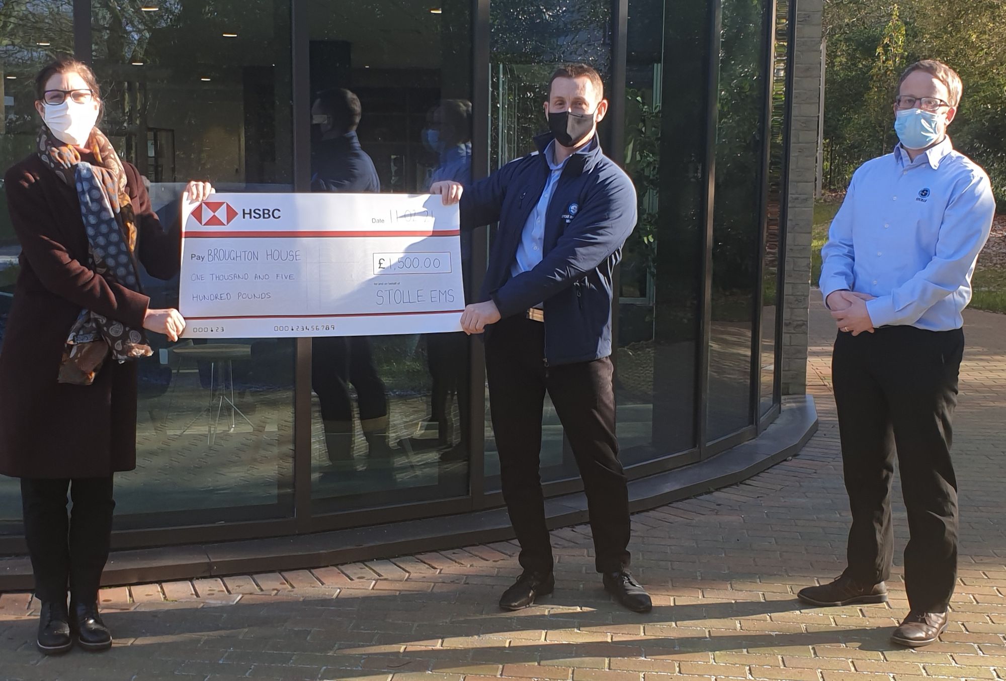 Company thanks army's Covid-19 testing team with a donation to veteran care village in Salford