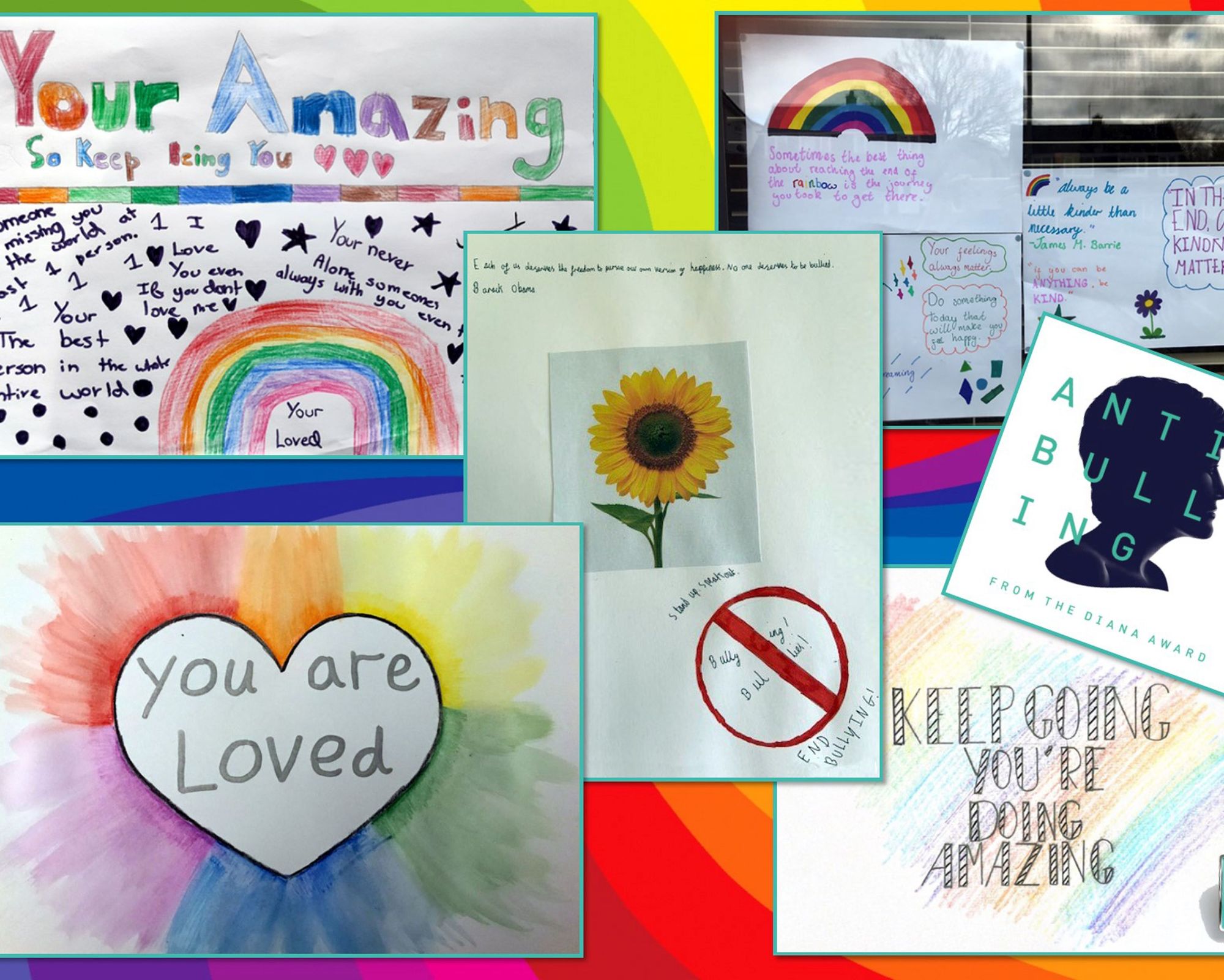 Positive images promoting kindness in Ivybridge