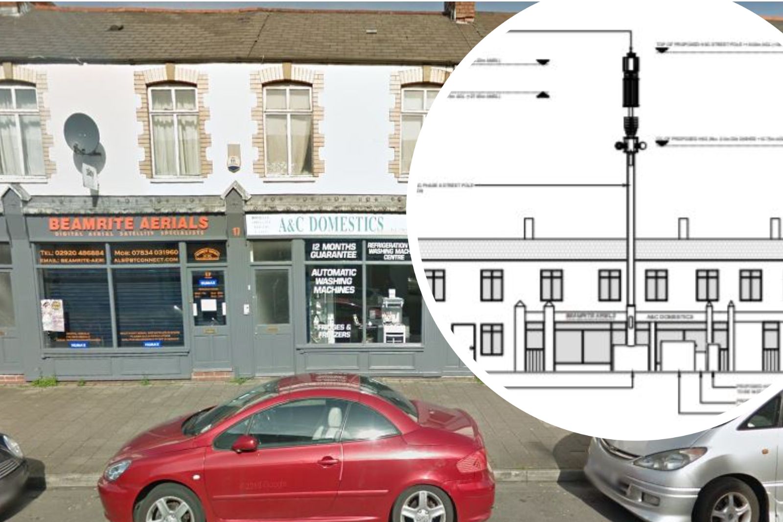 Plans for 18-metre high 5G phone mast in Adamsdown sparks criticism
