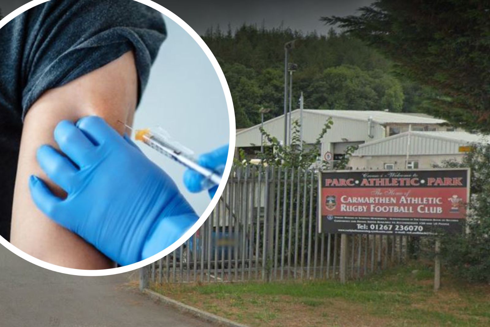 Carmarthen Athletic RFC will keep doors open for Covid-19 jabs for 'however long it takes'