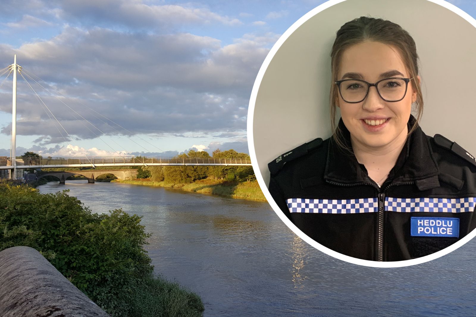 Police risked their lives saving missing woman stuck on banks of River Towy in Carmarthen