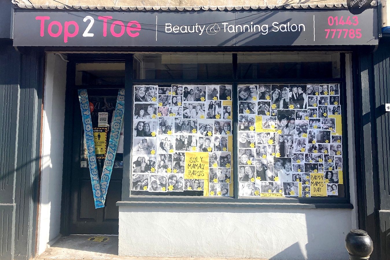 RCT salon still showing Mother's Day love despite being closed