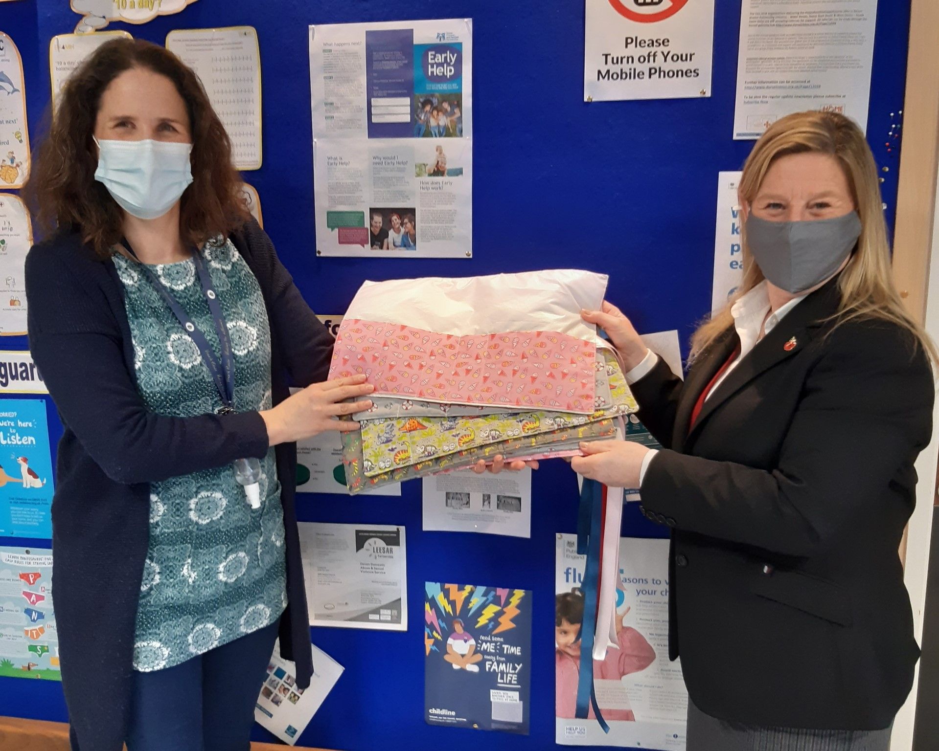 Funeral director sews syringe rolls for specialist school to help children with disabilities