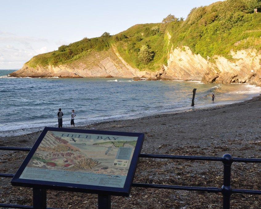 Three rescued from Hele Bay after getting cut off by the tide