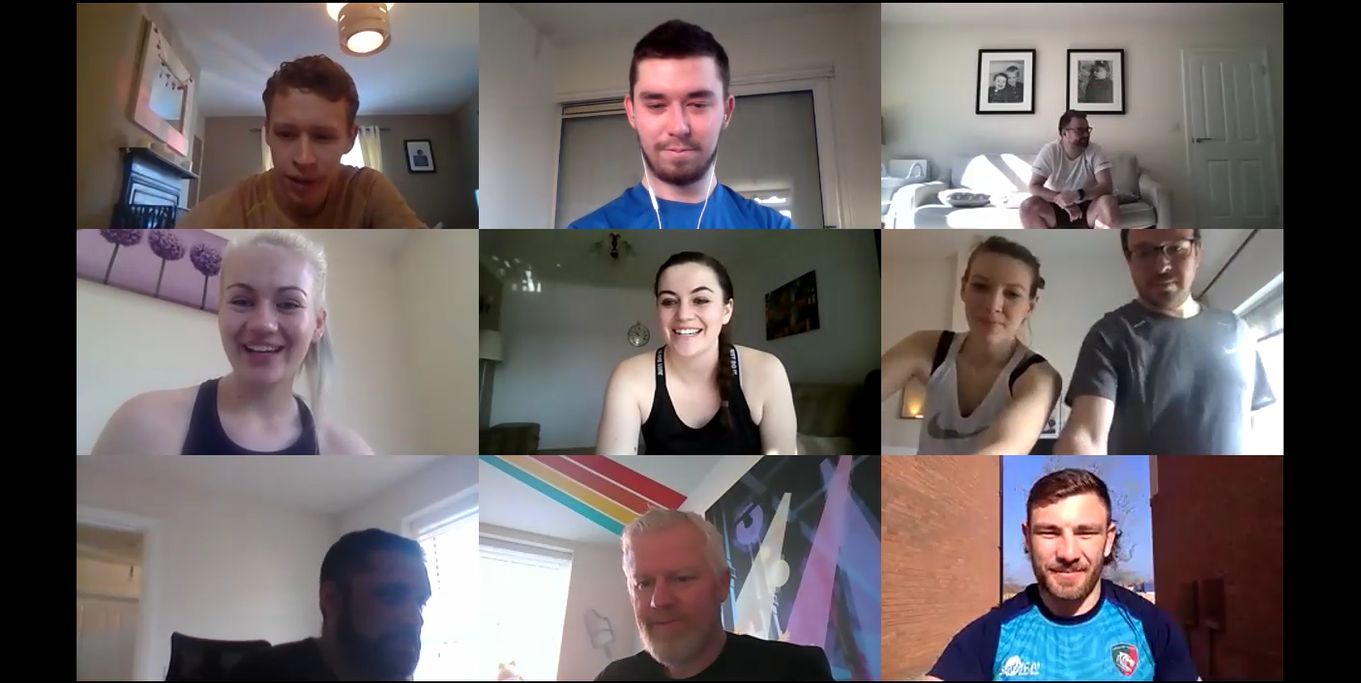 Leicester Tigers star hosts virtual fitness class