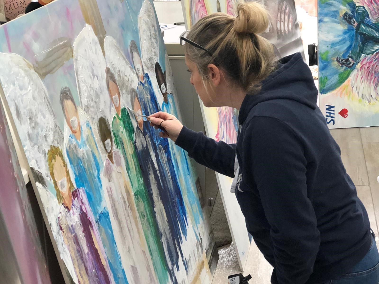 Coventry artist donates NHS inspired work to fundraise for Zoe’s Place Baby Hospice