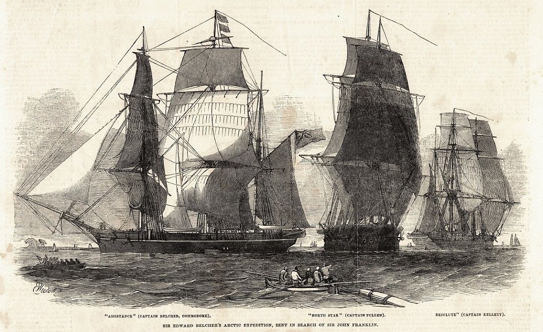 HMS Assistance sunk in the Thames off Limehouse and later abandoned in Arctic waters