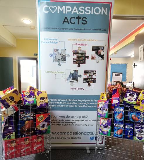 Southport Foodbank receives egg-cellent Easter donation