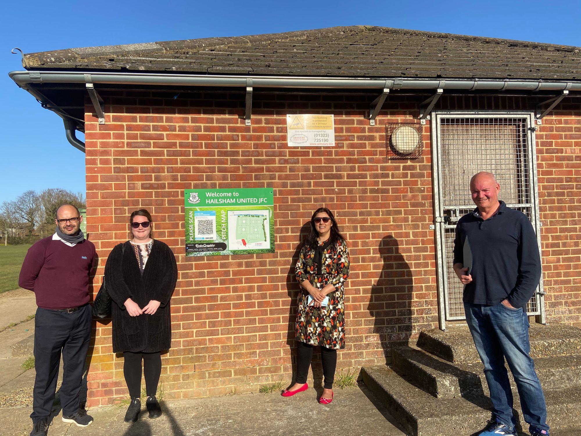 Wealden MP shows her support for Hailsham United football club